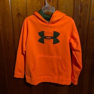 Under Armour ~ Blaze Orange Hooded Pullover
